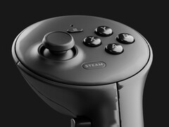 Il controller di Valve Deckard (nella foto) sarà probabilmente caratterizzato da un grande D-pad, pulsanti ABXY, grilletti sovradimensionati e grilletti montati lateralmente. (Fonte immagine: @Down_90 su X/Twitter)