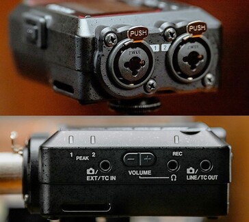 Il registratore FR-AV2 ha due ingressi XLR/TRS e uno da 3,5 mm. (Fonte immagine: TASCAM)