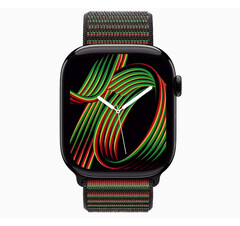 Apple orologio con quadrante Unity Rhythm e cintura Unity nera (fonte: Apple)