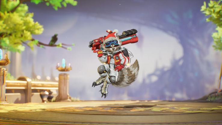 L'imminente skin festiva di Rocket Raccoon...