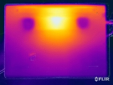 Test di sollecitazione delle temperature di superficie (in basso)