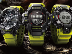 Da sinistra a destra, Casio G-Shock GR-B300RY-1A9, GPR-H1000RY-1A9 e GW-9500MRY-1A9. (Fonte: Casio)