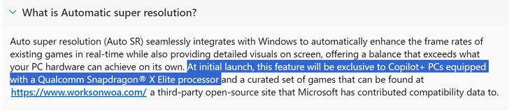 La sezione FAQ rivela l'attuale compatibilità (Fonte: Microsoft)