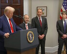 Il Presidente Trump annuncia il progetto di investimento Stargate AI da 500 miliardi di dollari con i leader di Softbank, Oracle e OpenAI. (Fonte immagine: Fox 5 su YouTube)