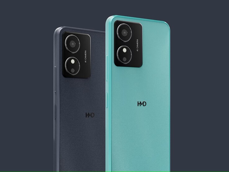 La HMD Key è disponibile nelle varianti di colore Midnight Black e Icy Blue (fonte: HMD)