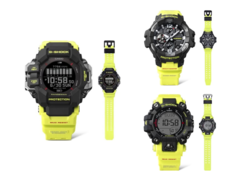 Gli orologi Casio G-Shock Rescue Yellow Series trapelati. I numeri di modello sono GPR-H1000RY-1A9, GW-9500MRY-1A9 e GR-B300RY-1A9. (Fonte immagine: @morgan_gshock su Instagram)