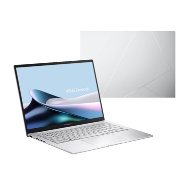 Asus Zenbook 14 UX3405CA in Foggy Silver.