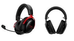 Le cuffie da gioco wireless HyperX Cloud III S sono disponibili in rosso e nero. (Fonte: HyperX)