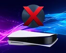 Console PS5 raffigurata con un disco di gioco fisico