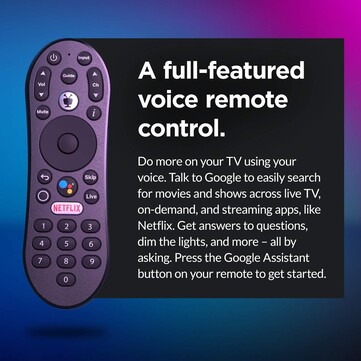 Il TiVo Stream 4K ha un telecomando vocale a forma di nocciolina, ricco di pulsanti. (Fonte: TiVo)