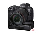 Il rendering trapelato di Canon EOS R5 Mark II, che mostra l'impugnatura di raffreddamento attiva (Fonte: Canon Rumors)