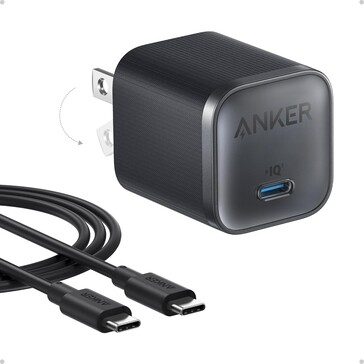 Il caricabatterie Anker Nano (45W) viene fornito con un cavo USB-C. (Fonte immagine: Anker)