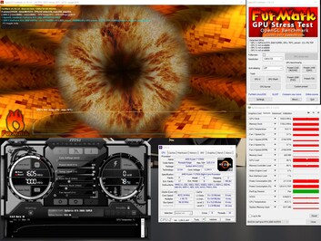 Stress test con FurMark (PT 122%)