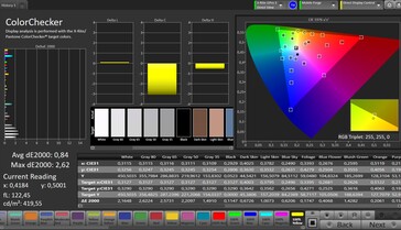 Display esterno con precisione cromatica CalMAN