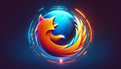 Logo futuristico del browser Firefox (Fonte: immagine generata da DALL-E 3)