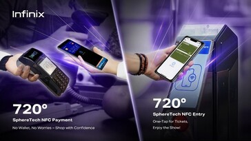 Infinix annuncia le possibilità della sua "svolta" NFC. (Fonte: Infinix)