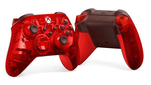 L'Xbox Wireless Controller Pulse Cipher Special Edition è rivestito esternamente di diverse tonalità di rosso. (Fonte: Xbox)