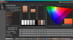 ColorChecker prima della calibrazione (HDR attivo)