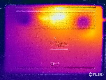 Test di sollecitazione delle temperature di superficie (in basso)