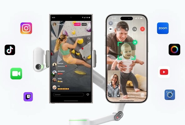 Il Flow 2 Pro può ora essere utilizzato con i telefoni Android e con le app di terze parti (Fonte: Insta360)