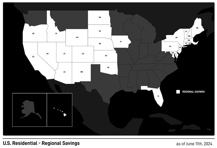 La mappa del risparmio regionale Starlink di 28 Stati in cui è disponibile un "credito di servizio" di 100 dollari extra