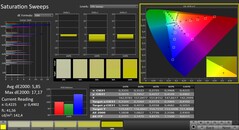 CalMAN: saturazione del colore